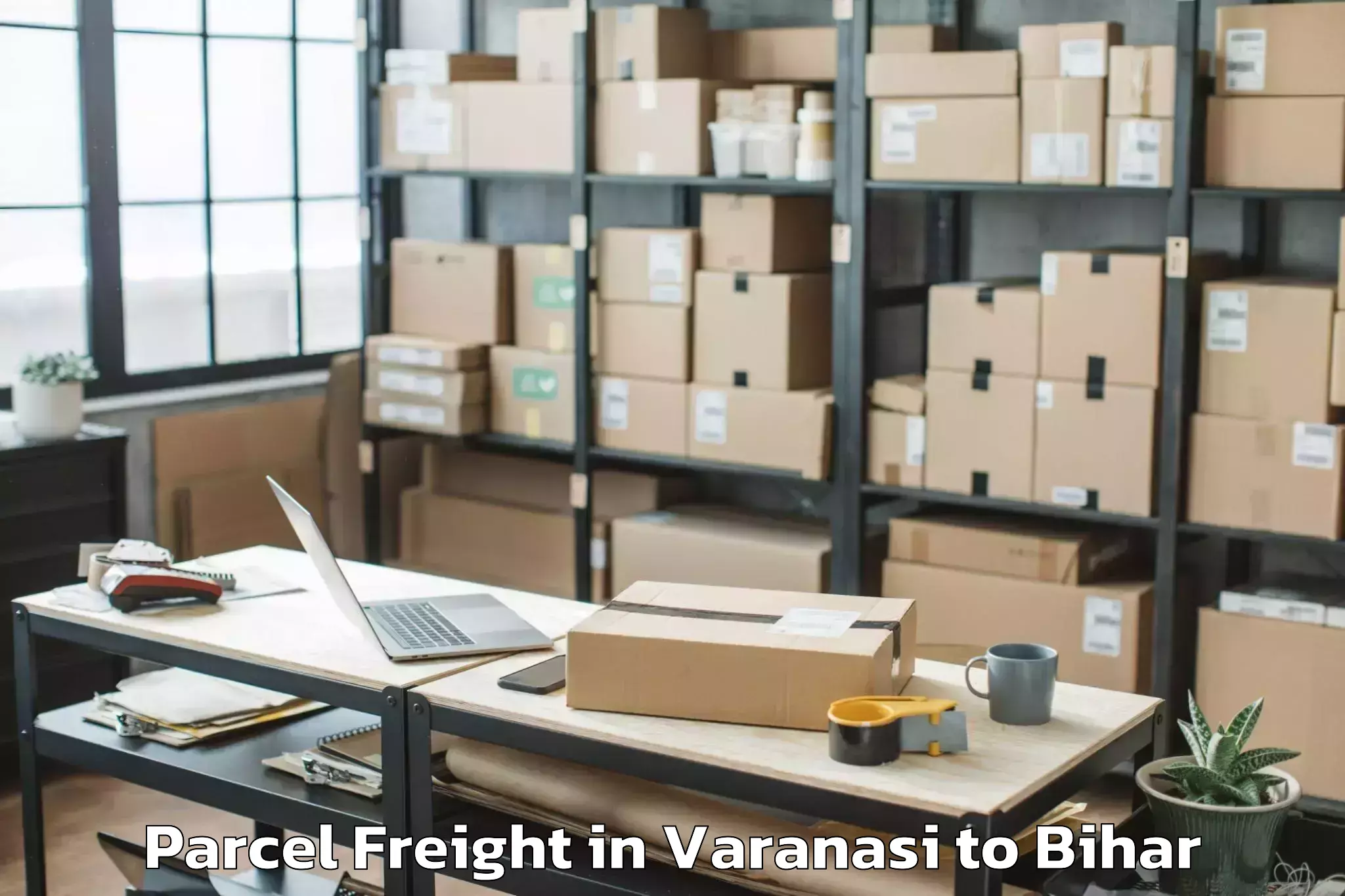 Professional Varanasi to Tetaria Parcel Freight